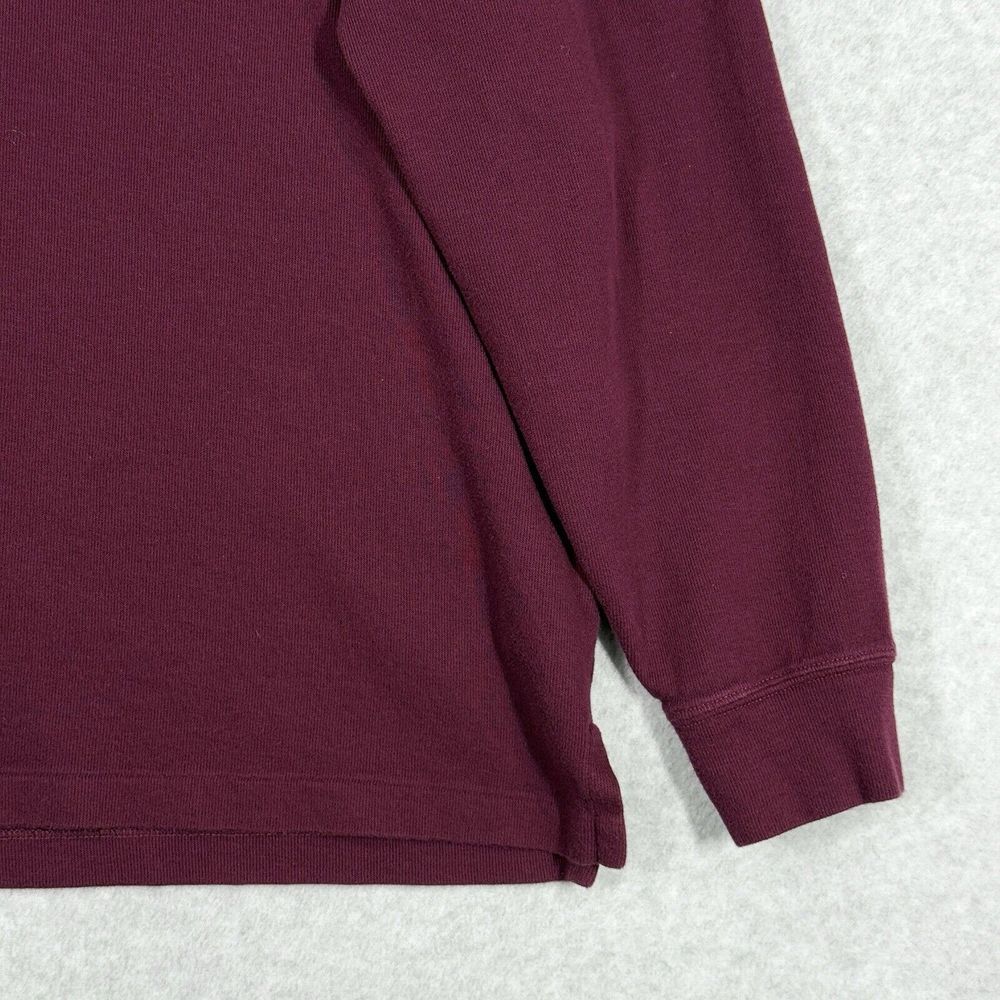 Polo by Ralph Lauren Burgundy Quarter Zip Sweater - Picture 5 of 12